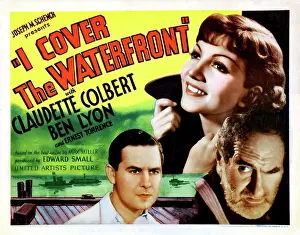 Overcoat Prints: I COVER THE WATERFRONT, Ben Lyon, Claudette Colbert, Ernest Torrence, 1933
