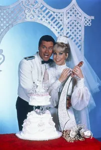 Hagman Prints: I DREAM OF JEANNIE, from left: Larry Hagman, Barbara Eden, 1965-1970