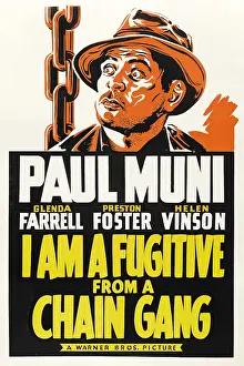 Muni Prints: I AM A FUGITIVE FROM A CHAIN GANG, Paul Muni, 1932