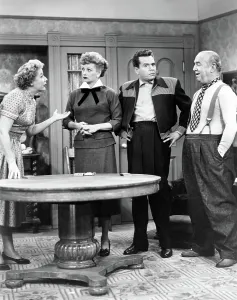 Apartment Prints: I LOVE LUCY, (from left): Vivian Vance, Lucille Ball, Desi Arnaz, William Frawley, 1951-57