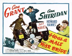 Motorcycle Prints: I WAS A MALE WAR BRIDE, Cary Grant