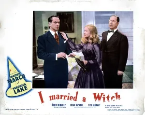 Images Dated 3rd December 2015: I MARRIED A WITCH, from left, Fredric March, Veronica Lake, Robert Benchley, 1942