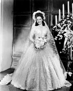 Wedding Dress Prints: I MARRIED A WITCH, Susan Hayward, in a wedding gown by Edith Head, 1942