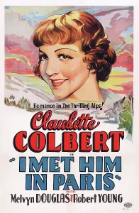I MET HIM IN PARIS, US poster, Claudette Colbert, 1937