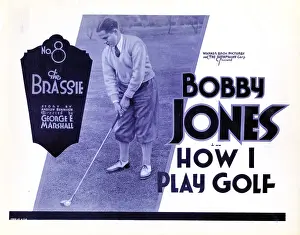 Golf Club Prints: HOW I PLAY GOLF, Bobby Jones in Episode No. 8-The Brassie, 1931