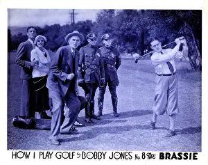 Sport Prints: HOW I PLAY GOLF, BY BOBBY JONES NO. 8: THE BRASSIE, Bobby Jones (right), 1931