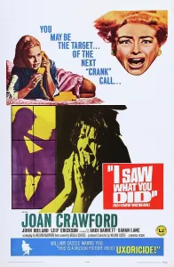 Garrett Prints: I SAW WHAT YOU DID, US poster, top from left: Sara Lane