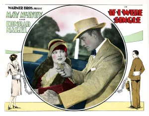 Flapper Prints: IF I WERE SINGLE, from left, Myrna Loy, Conrad Nagel, 1927