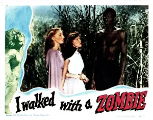 Jungle Prints: I WALKED WITH A ZOMBIE, from left, Christine Gordon, Frances Dee, Darby Jones, 1943