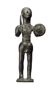 Ertical Prints: Iberian Ex-Voto. Warrior with a Shield