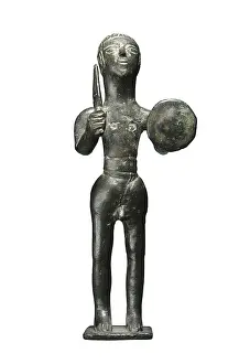 Jaen Prints: Iberian Ex-Voto. Warrior with a Shield