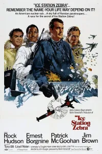 Parachutes Prints: ICE STATION ZEBRA, US poster, from left: Ernest Borgnine