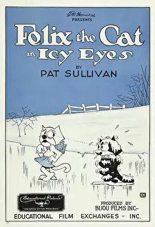 Animation Prints: ICY EYES, l-r: Peaches, Felix the Cat on US poster art, 1927
