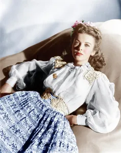 Peasant Blouse Prints: Ida Lupino, ca. mid-1940s