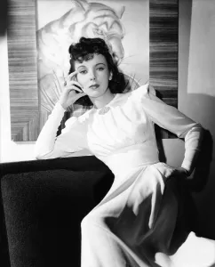 Brooch Prints: Ida Lupino, Warner Bros. portrait, circa 1940