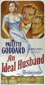 Hugh Prints: AN IDEAL HUSBAND, US poster, from left: Paulette Goddard