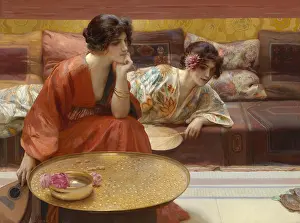 Sofa Prints: Idle Hours, 1895, by H. Siddons Mowbray