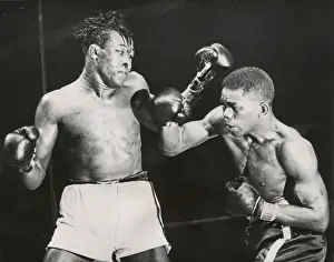 World Champions Prints: Ike Williams (right) vs. Kid Gavilan in Madison Square Garden
