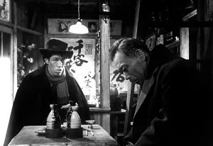 Drinking Prints: IKIRU, from left: Yunosuke Ito, Takashi Shimura, 1952