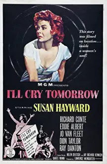 Images Dated 2nd September 2014: I'LL CRY TOMORROW, US poster art, Susan Hayward, 1955