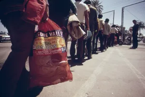 Gates Prints: Illegal Mexican immigrants seeking US farm work are returned to Mexico at the Calexico station by the US Border Patrol