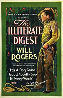 1924 Movies Prints: THE ILLITERATE DIGEST, Will Rogers, 1924