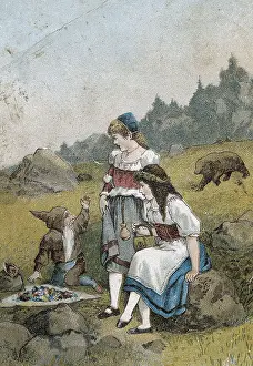 Berliner Prints: Illustration of an edition of Jacob and Wilhelm Grimm's Tales (19th c)
