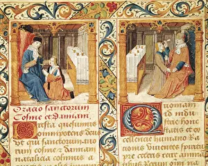 Healing Prints: Illustration of the manuscript 'Studio on Saint Cosmas and Damian's Brotherhood' (16th c)