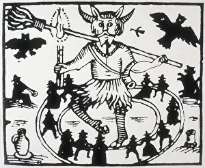 Shakespeare Prints: Illustration from 'Robin Goodfellow: His Mad Pranks and Merry Jests'