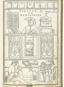 Scholar Prints: Illustration showing the breadth of medical knowledge in 15th century Italy