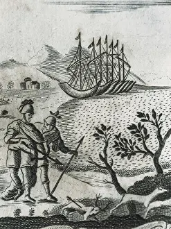 Publius Vergilius Maro 70 19 Bc Prints: Illustration of 'The Aeneid' by Virgil