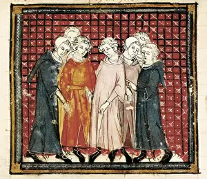 Conspiracy Prints: Illustration the 'The Great Chronicles of France' (14th c)