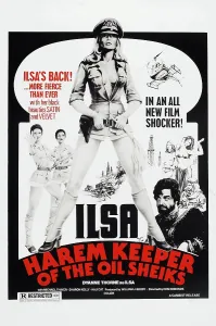 Illustration Prints: ILSA, HAREM KEEPER OF THE OIL SHEIKS, US poster art, Dyanne Thorne, 1976