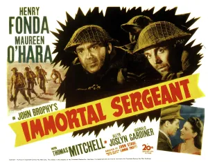 1943 Movies Prints: IMMORTAL SERGEANT, Thomas Mitchell