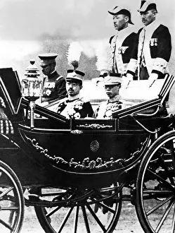 Royal Prints: The imperial carriage bearing Emperor Hirohito and Emperor PU-Yi of Manchoukou