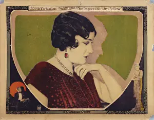 THE IMPOSSIBLE MRS. BELLEW, Gloria Swanson on lobbycard, 1922