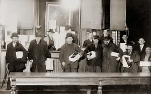 Business Cycles Prints: Impoverished Bowery men