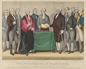 Adams Prints: Inauguration of Washington as First President of the United States, April 30, 1789