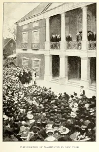 Gwgroup Prints: Inauguration of Washington in New York April 30 1789. Illustration by Howard Pyle