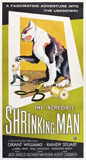 Scissors Prints: THE INCREDIBLE SHRINKING MAN, US poster art, 1957