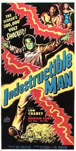 1956 Movies Prints: INDESTRUCTIBLE MAN, Lon Chaney Jr, Peggy Maley, Marian Carr, 1956