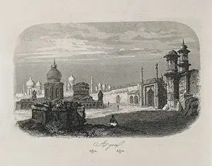 Bharat Prints: India (1863). Agra. Picture of the 'Historia General de las Misiones' (General History of Missions)
