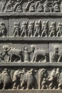 Hindus Prints: INDIA. KARNATAKA. Hampi. Hazara Rama Temple