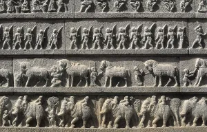Hindus Prints: INDIA. KARNATAKA. Hampi. Hazara Rama Temple
