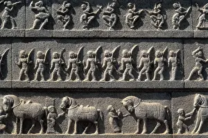 Hindus Prints: INDIA. KARNATAKA. Hampi. Hazara Rama Temple