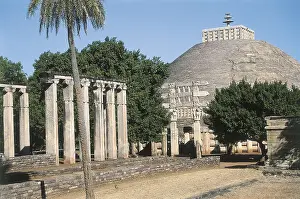 Aisan Prints: INDIA. MADHYA PRADESH. Sanchi. Stupa n