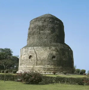 Bharat Prints: INDIA. UTTAR PRADESH. Sarnath. Stupa Dhamekh (V-VI)