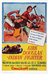 Kirk Prints: THE INDIAN FIGHTER, US poster art, Kirk Douglas, 1955