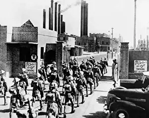 Persian Prints: Indian riflemen take over an Iranian refinery in Aug-Sept. 1941