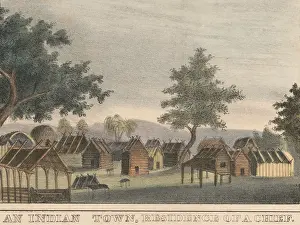 Settlement Prints: An Indian town in Florida, which was the residence of a chief